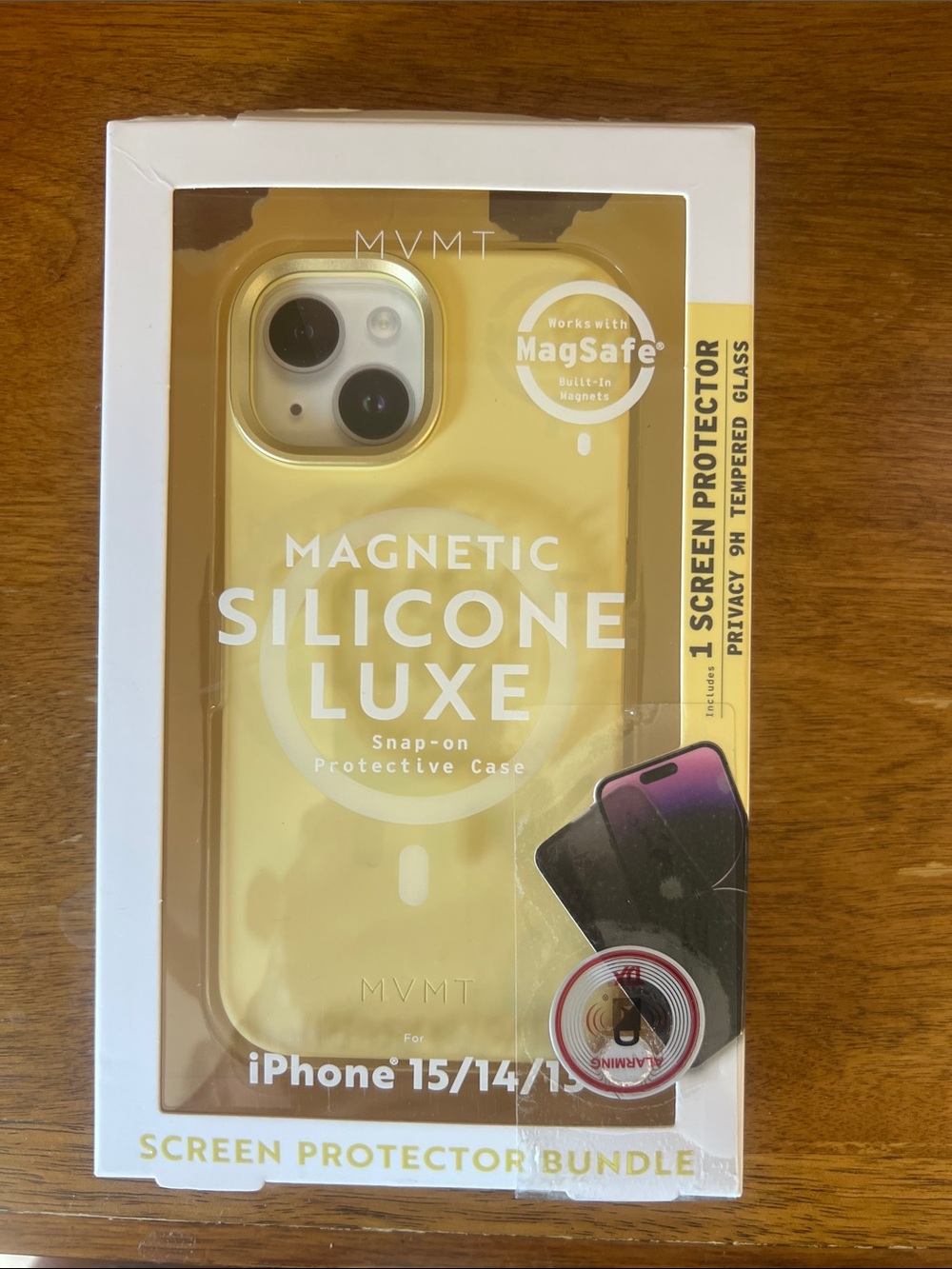 MVMT Magnetic Silicone Luxe Snap-On Case for iPhone - Butter Yellow